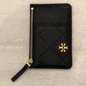 Tory Burch Leather Slim Card Holder Wallet